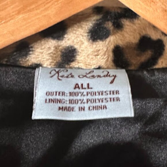 Beautiful Kate Landry Animal Print Poncho/Cloak/Drape/Wrap~ Fits "ALL" (CL) - Picture 3 of 6